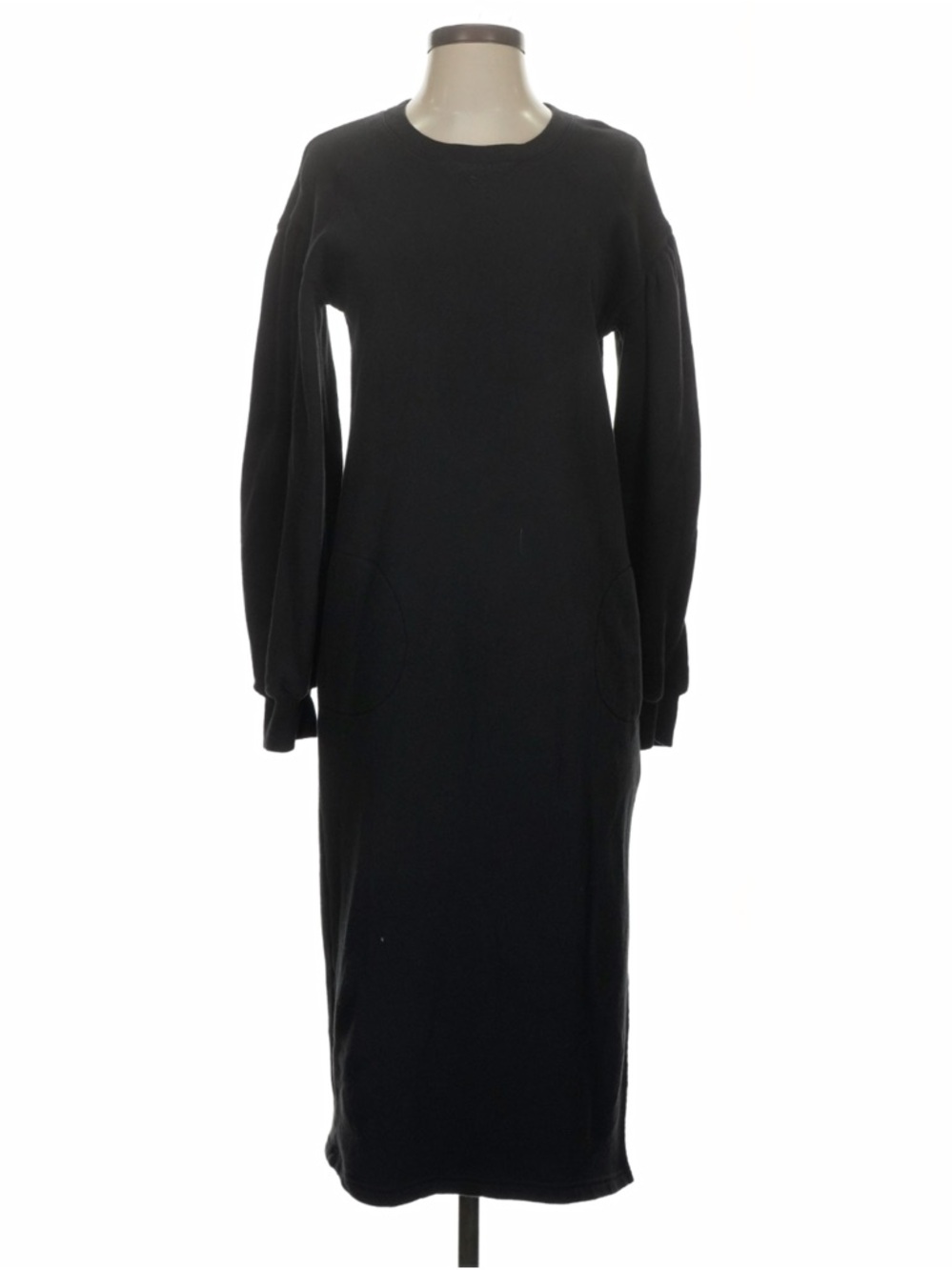 Something Navy Black Sweater Midi Dress